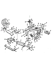 Grill And Seat Assembly parts for Craftsman Rear-Engine Riding Mower 13196363 from AppliancePartsPros.com