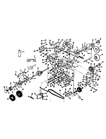 Main Frame parts for Craftsman Rear-Engine Riding Mower 13196363 from AppliancePartsPros.com