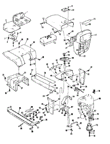 Seat And Grill Assembly parts for Craftsman Rear-Engine Riding Mower 13196412 from AppliancePartsPros.com