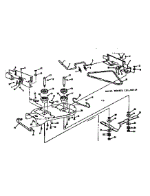 Mower Housing parts for Craftsman Rear-Engine Riding Mower 13196416 from AppliancePartsPros.com