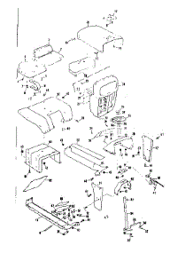 Grill And Seat Assembly parts for Craftsman Rear-Engine Riding Mower 13196450 from AppliancePartsPros.com