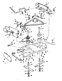 Mower Housing parts for Craftsman Rear-Engine Riding Mower 13196450 from AppliancePartsPros.com