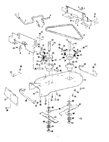 Mower Housing parts for Craftsman Rear-Engine Riding Mower 13196451 from AppliancePartsPros.com