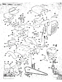 Grill, Seat, And Engine Mount Assemblies parts for Craftsman Rear-Engine Riding Mower 13196502 from AppliancePartsPros.com