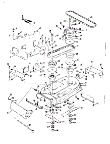Mower Housing parts for Craftsman Rear-Engine Riding Mower 13196510 from AppliancePartsPros.com