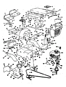 Grill / Tie Bar And Pulley parts for Craftsman Rear-Engine Riding Mower 13196610 from AppliancePartsPros.com