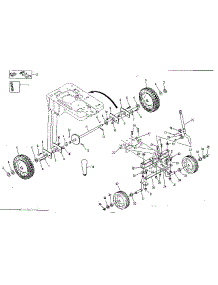 Wheel And Axle Assembly parts for Craftsman Rear-Engine Riding Mower 13196800 from AppliancePartsPros.com