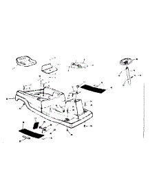 Seat Assembly parts for Craftsman Rear-Engine Riding Mower 13196810 from AppliancePartsPros.com