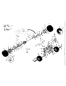 Wheel And Axle Assembly parts for Craftsman Rear-Engine Riding Mower 13196810 from AppliancePartsPros.com