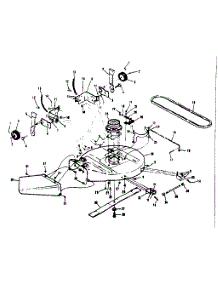 Mower Deck Assembly parts for Craftsman Rear-Engine Riding Mower 13196810 from AppliancePartsPros.com