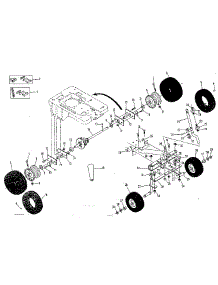 Wheel And Axle Assembly parts for Craftsman Rear-Engine Riding Mower 13196820 from AppliancePartsPros.com