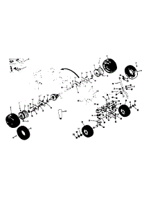 Wheel And Axle Assembly parts for Craftsman Rear-Engine Riding Mower 13196830 from AppliancePartsPros.com