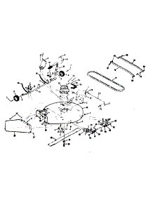 Mower Deck parts for Craftsman Rear-Engine Riding Mower 13196830 from AppliancePartsPros.com