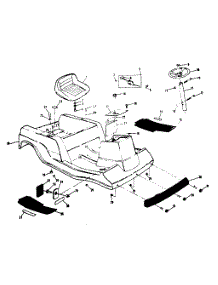 Seat Assembly parts for Craftsman Rear-Engine Riding Mower 13196840 from AppliancePartsPros.com