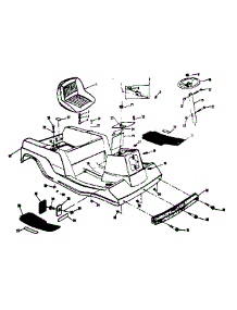 Seat Assembly parts for Craftsman Rear-Engine Riding Mower 13196850 from AppliancePartsPros.com