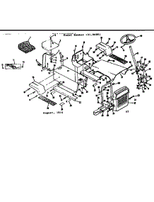Steering Assembly And Seat parts for Craftsman Rear-Engine Riding Mower 13196891 from AppliancePartsPros.com