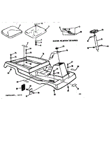 Main Body parts for Craftsman Rear-Engine Riding Mower 13196900 from AppliancePartsPros.com