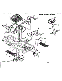 Seat Assembly parts for Craftsman Rear-Engine Riding Mower 13196901 from AppliancePartsPros.com