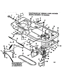Chassis Assembly parts for Craftsman Rear-Engine Riding Mower 131969020 from AppliancePartsPros.com