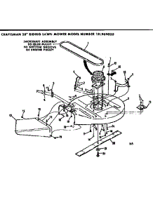 Mower Deck parts for Craftsman Rear-Engine Riding Mower 131969020 from AppliancePartsPros.com