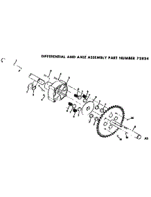 Differential And Axle Assembly parts for Craftsman Rear-Engine Riding Mower 131969020 from AppliancePartsPros.com