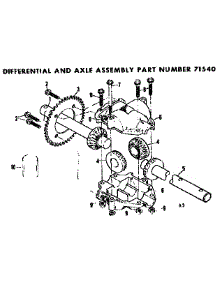 Differential And Axle Assembly parts for Craftsman Rear-Engine Riding Mower 13196910 from AppliancePartsPros.com