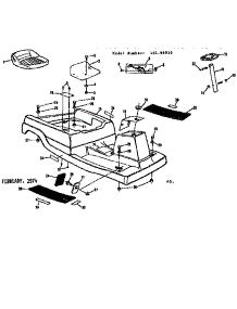 Main Body parts for Craftsman Rear-Engine Riding Mower 13196910 from AppliancePartsPros.com