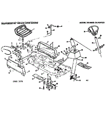 Seat Assembly parts for Craftsman Rear-Engine Riding Mower 131969120 from AppliancePartsPros.com