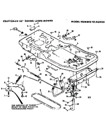 Chassis Assembly parts for Craftsman Rear-Engine Riding Mower 131969120 from AppliancePartsPros.com