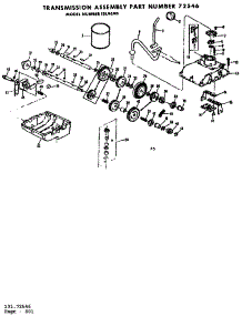 Transmission Assembly parts for Craftsman Rear-Engine Riding Mower 131969170 from AppliancePartsPros.com