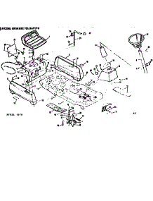 Seat Assembly parts for Craftsman Rear-Engine Riding Mower 131969170 from AppliancePartsPros.com