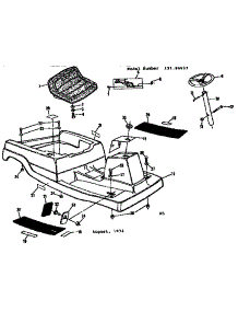Seat Assembly parts for Craftsman Rear-Engine Riding Mower 13196927 from AppliancePartsPros.com