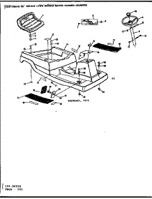 Main Body And Seat Assembly parts for Craftsman Rear-Engine Riding Mower 13196930 from AppliancePartsPros.com