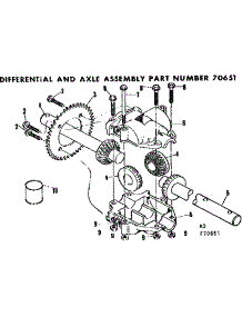 Differential And Axle Assembly parts for Craftsman Rear-Engine Riding Mower 13196950 from AppliancePartsPros.com
