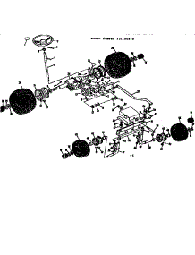 Steering And Front Axle parts for Craftsman Rear-Engine Riding Mower 13196970 from AppliancePartsPros.com