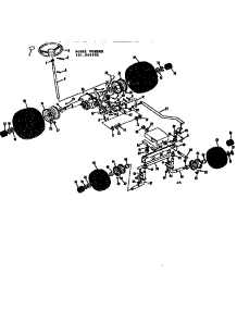 Steering And Front Axle parts for Craftsman Rear-Engine Riding Mower 13196970X from AppliancePartsPros.com