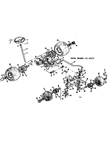 Steering And Front Axle parts for Craftsman Rear-Engine Riding Mower 13196972 from AppliancePartsPros.com