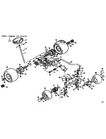Steering And Front Axle parts for Craftsman Rear-Engine Riding Mower 131969730 from AppliancePartsPros.com