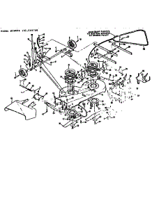 Mower Deck parts for Craftsman Rear-Engine Riding Mower 131969730 from AppliancePartsPros.com