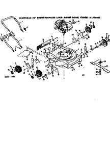 Mower Deck parts for Craftsman Walk-Behind Lawn Mower 131973000 from AppliancePartsPros.com