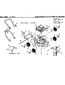 Mower Deck parts for Craftsman Walk-Behind Lawn Mower 13197310 from AppliancePartsPros.com