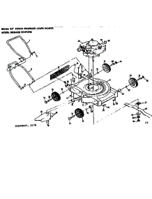 Mower Deck parts for Craftsman Walk-Behind Lawn Mower 131973110 from AppliancePartsPros.com