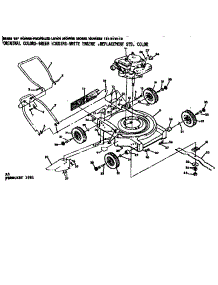 Mower Deck parts for Craftsman Walk-Behind Lawn Mower 131973113 from AppliancePartsPros.com