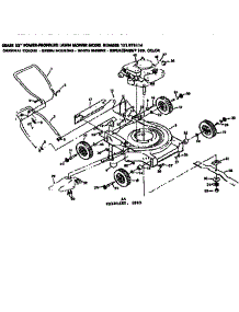 Mower Deck parts for Craftsman Walk-Behind Lawn Mower 131973114 from AppliancePartsPros.com