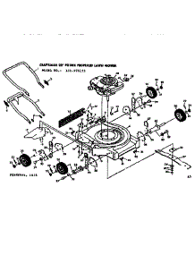 Mower Deck parts for Craftsman Walk-Behind Lawn Mower 131973133 from AppliancePartsPros.com