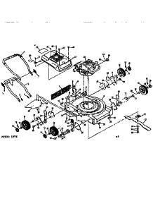 Mower Deck parts for Craftsman Walk-Behind Lawn Mower 131973230 from AppliancePartsPros.com