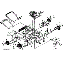 Mower Deck parts for Craftsman Walk-Behind Lawn Mower 131973231 from AppliancePartsPros.com
