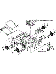 Mower Deck parts for Craftsman Walk-Behind Lawn Mower 131973232 from AppliancePartsPros.com