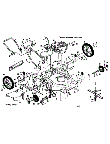 Mower Deck parts for Craftsman Walk-Behind Lawn Mower 131973611 from AppliancePartsPros.com