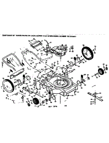 Mower Deck parts for Craftsman Walk-Behind Lawn Mower 131973651 from AppliancePartsPros.com